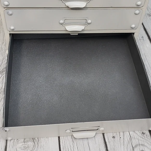 Hand Painted Table Top 3-Drawer Organizer